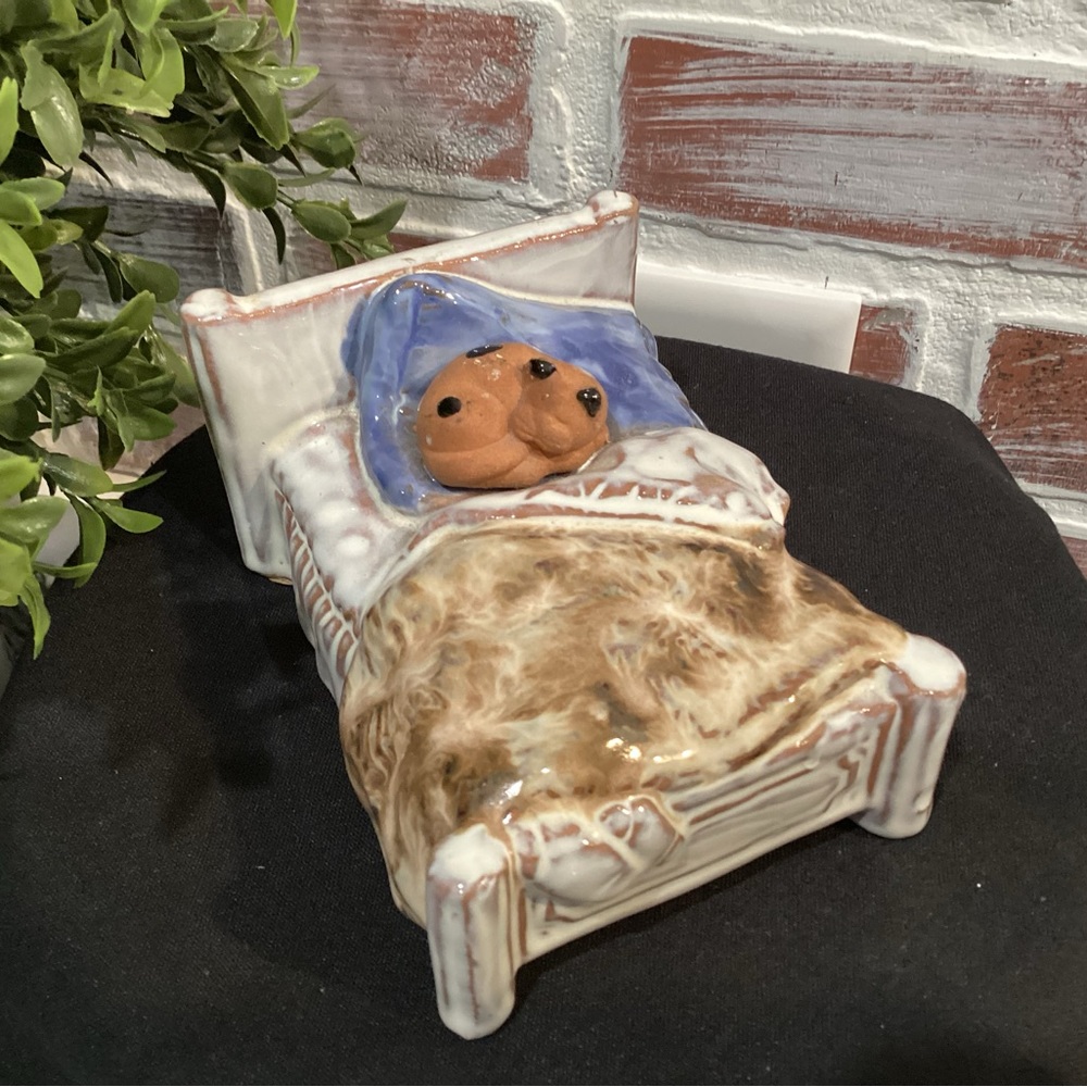 “5/$25” - Cutest Cat Napping Ceramic Crafted Decor Item - Nice Details - Kitten